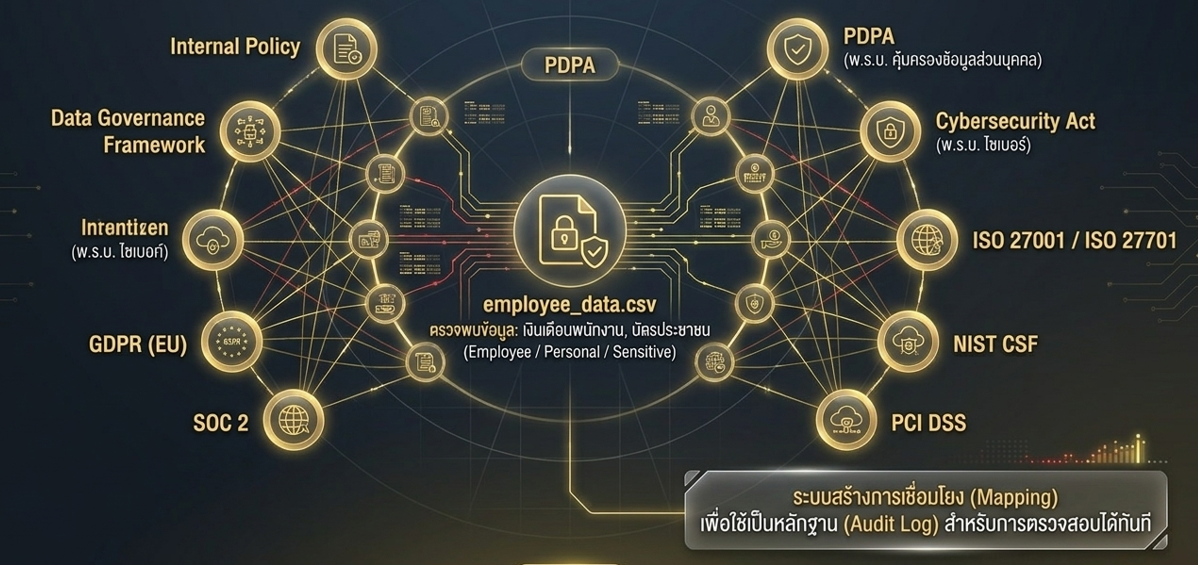 การเทียบเคียงข้อมูลหนึ่งไฟล์สู่มาตรฐานและกฎหมายที่เกี่ยวข้อง